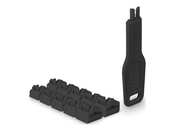 LINDY RJ45 Port Locks Black 10x + 1 Key