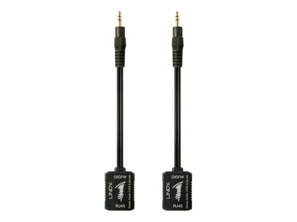 LINDY Stereo Audio Extender Cat.5/6 100m 3.5mm Analog Stereo Extender – passive
