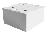 LINDY Surface wall box single UK 86x86x47 white