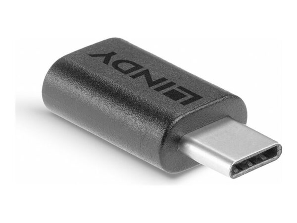 LINDY USB 2.0 Adaptor Type C / Micro-B USB Type C plug / Type Micro-B coupling