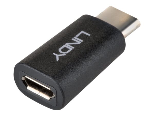 LINDY USB 2.0 Adaptor Type C / Micro-B USB Type C plug / Type Micro-B coupling