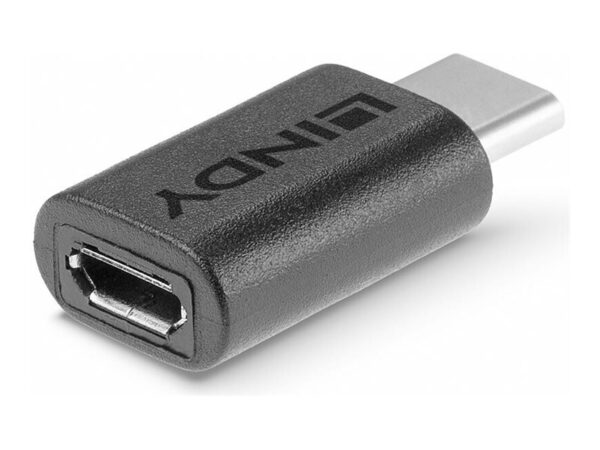 LINDY USB 2.0 Adaptor Type C / Micro-B USB Type C plug / Type Micro-B coupling