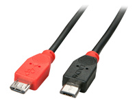 LINDY USB 2.0 Cable Type Micro-B/Micro-B OTG 0.5m Micro-B plug to Micro-B plug