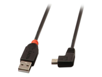 LINDY USB 2.0 Type A/Mini-B 90 2m Mini-B plug right angled