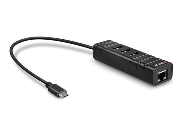 LINDY USB 3.1 Hub and Gigabit Ethernet Adapter USB 3.1 Gen 1 / USB 3.0 USB Type C
