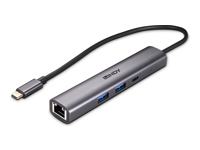 LINDY USB 3.2 Gen 2 Type C Hub & Gigabit Ethernet