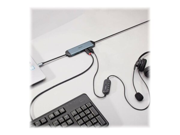 LINDY USB 3.2 Type C Laptop Micro Dock with 1.4m USB PD Charging Cable