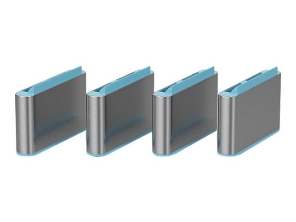 LINDY USB Type C Port Blocker Key – Pack of 4 Blockers Blue