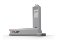 LINDY USB Type C Port Blocker Key – Pack of 4 Blockers White
