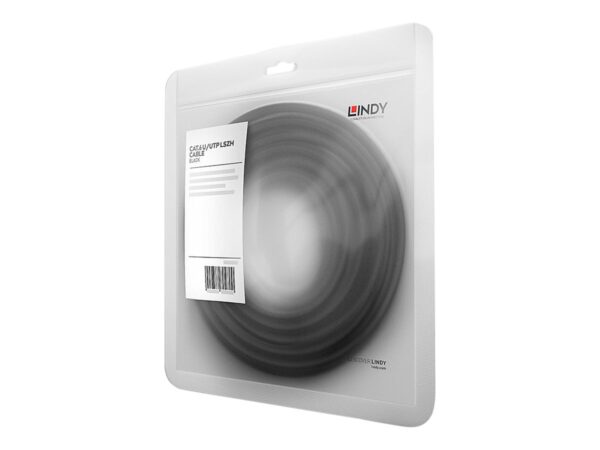 LINDY UTP Cat.6 Cable Black 0.5m LSOH incl. Testprotocol
