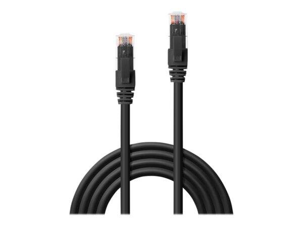 LINDY UTP Cat.6 Cable Black 1m LSOH incl. Testprotocol