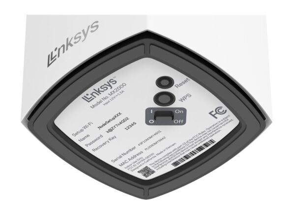 LINKSYS Rhodes MX3000 AX3000 Dual-Band Mesh Wi-Fi 6 Node 1PK