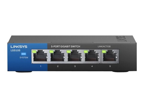LINKSYS Switch 5 ports Gigabit – Boitier métal – package retail