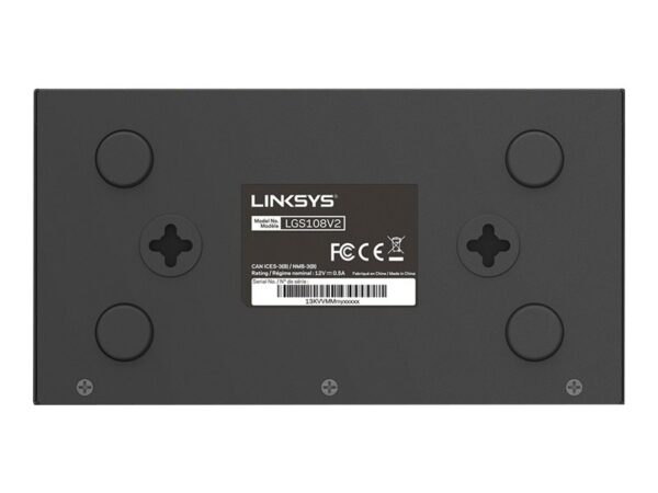LINKSYS Switch 8 ports Gigabit – Boitier Métal – package retail