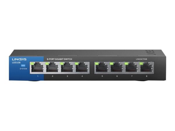 LINKSYS Switch 8 ports Gigabit – Boitier Métal – package retail