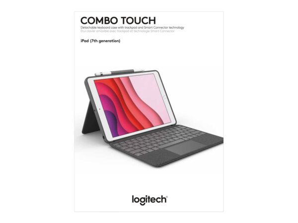 LOGITECH Combo Touch for iPad 7th & 8th generation – Graphite – Fra