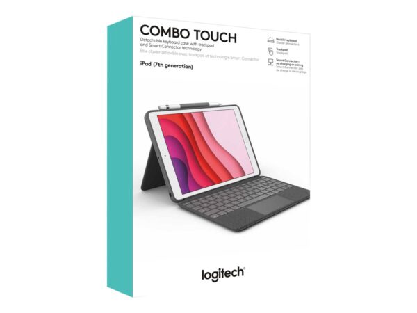 LOGITECH Combo Touch for iPad 7th & 8th generation – Graphite – Fra