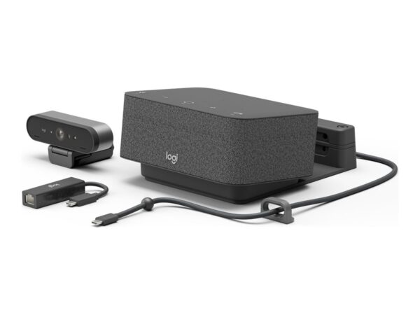 LOGITECH Dock Focus Room Kit Video conferencing kit BRIO Ultra HD Pro Webcam Dock Optimised