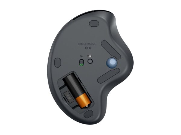 LOGITECH ERGO M575S Wireless Trackball – Graphite + Blue Ball