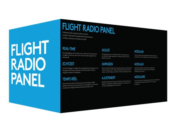 LOGITECH Flight Radio Panel Flight simulator instrument panel wired for PC