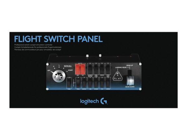 LOGITECH Flight Switch Panel Flight simulator instrument panel wired for PC
