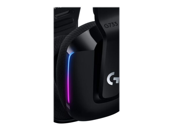 LOGITECH G G733 LIGHTSPEED Wireless RGB Gaming Headset Headset full size 2.4 GHz wireless black