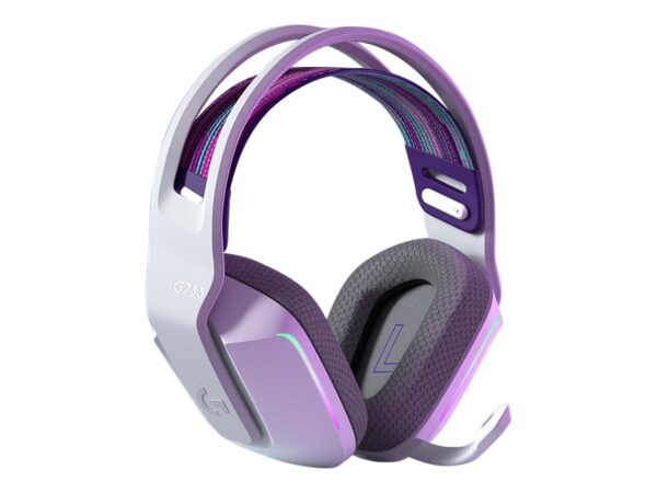 LOGITECH G G733 LIGHTSPEED Wireless RGB Gaming Headset Headset full size 2.4 GHz wireless white