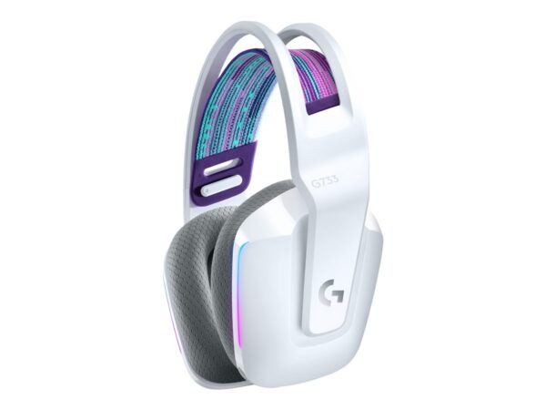 LOGITECH G G733 LIGHTSPEED Wireless RGB Gaming Headset Headset full size 2.4 GHz wireless white