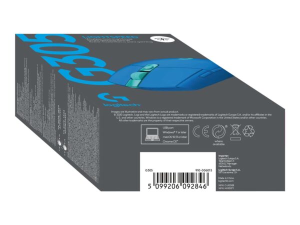 LOGITECH G305 LightSpeed Wireless Gaming Mouse – BLUE – EER2