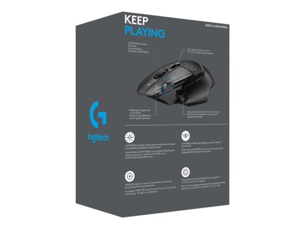 LOGITECH G502 X LIGHTSPEED – BLACK/CORE – EER2