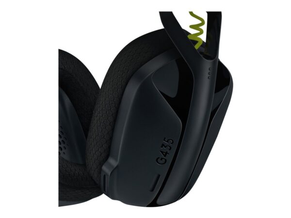LOGITECH Lightspeed G435 Headset full size Bluetooth / 2.4 GHz radio frequency wireless black Discord Certified