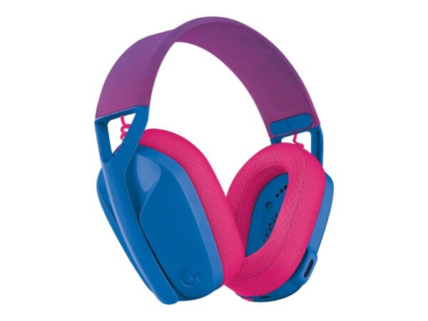 LOGITECH Lightspeed G435 Headset full size Bluetooth / 2.4 GHz radio frequency wireless blue Discord Certified
