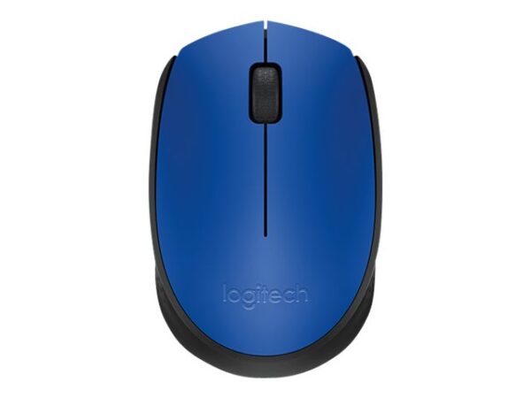 LOGITECH M171 Mouse right and left-handed wireless 2.4 GHz USB wireless receiver black blue