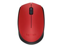 LOGITECH M171 Mouse wireless 2.4 GHz USB wireless receiver black red
