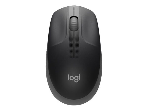 LOGITECH M190 Mouse optical 3 buttons wireless USB wireless receiver charcoal