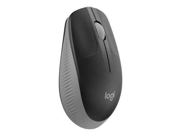 LOGITECH M190 Mouse optical 3 buttons wireless USB wireless receiver mid grey