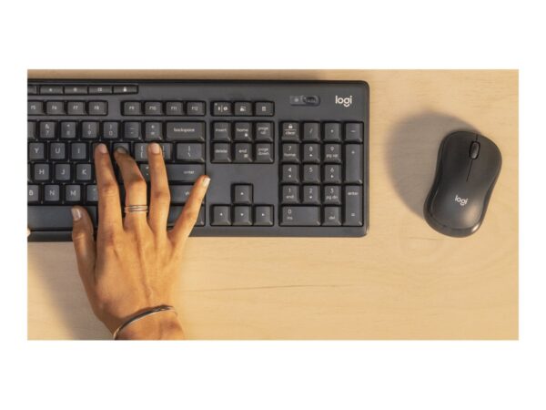 LOGITECH M240 for Business Mouse right and left-handed optical 3 buttons wireless Bluetooth Bolt USB receiver graphite