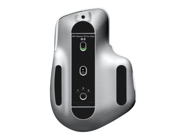 LOGITECH Master Series MX Master 3S for Mac Mouse ergonomic optical 7 buttons wireless Bluetooth 2.4 GHz pale grey for Apple MacBook