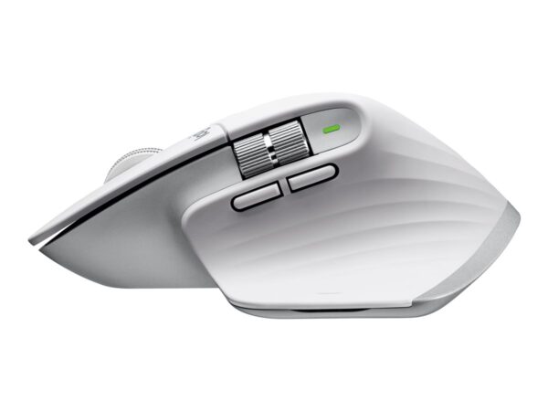 LOGITECH Master Series MX Master 3S for Mac Mouse ergonomic optical 7 buttons wireless Bluetooth 2.4 GHz pale grey for Apple MacBook