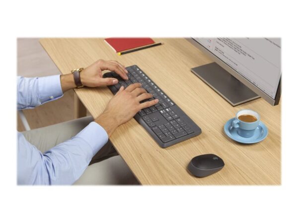 LOGITECH MK235 wireless Keyboard + Mouse Combo Grey FRA