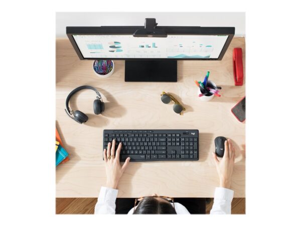 LOGITECH MK295 Silent Wireless Combo – GRAPHITE – FRA – CENTRAL