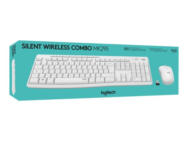 LOGITECH MK295 Silent Wireless Combo – OFF WHITE – FRA – CENTRAL