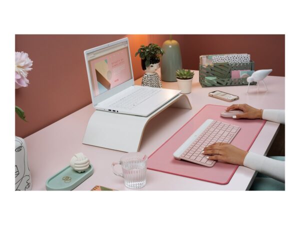 LOGITECH MK470 Slim Combo – ROSE – (FRA) – CENTRAL-419