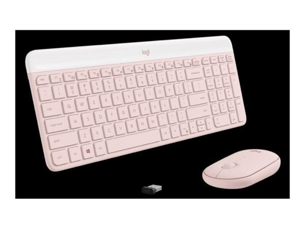 LOGITECH MK470 Slim Combo – ROSE – (FRA) – CENTRAL-419
