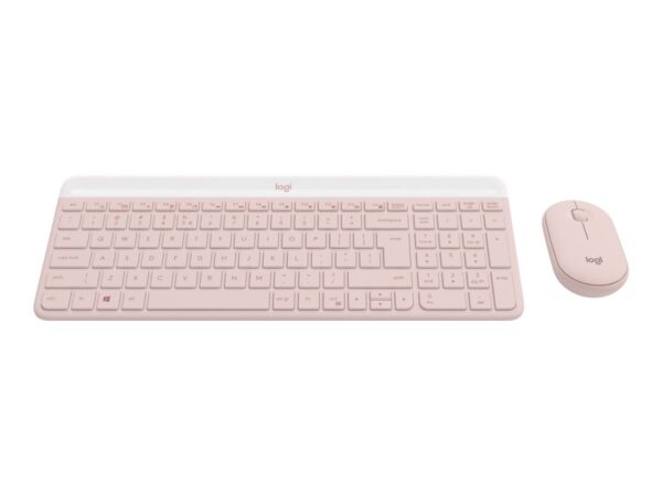 LOGITECH MK470 Slim Combo – ROSE – (FRA) – CENTRAL-419