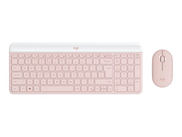 LOGITECH MK470 Slim Combo – ROSE – (FRA) – CENTRAL-419