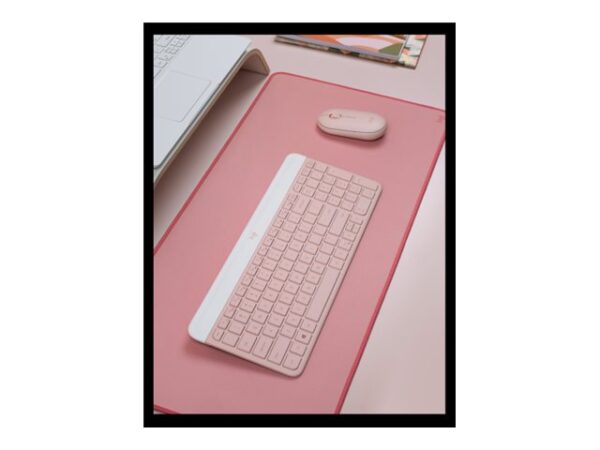 LOGITECH MK470 Slim Combo – ROSE – (FRA) – CENTRAL-419