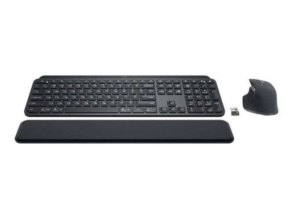 LOGITECH MX Keys Combo for Business Keyboard and mouse set backlit wireless Bluetooth LE QWERTY US International graphite (US)