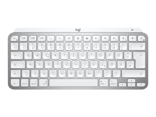 LOGITECH MX Keys Mini For Mac Minimalist Wireless Illuminated Keyboard – PALE GREY – CENTRAL FR