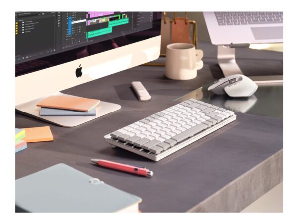 LOGITECH MX Mechanical Mini for Mac Minimalist Wireless Illuminated Keyboard – PALE GREY – (FRA) – EMEA